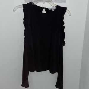 Black long sleeve top